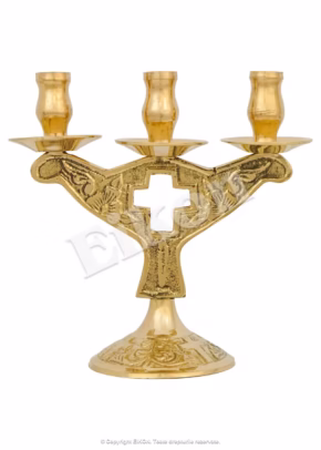 Candlestick, small, 3 candles