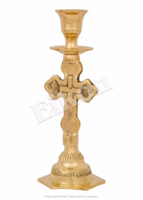 Alternative view of Candlestick, small, 1 candle, bronze