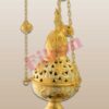 Censer, gold and silver plated