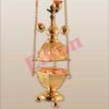 censer, golden, hexagonal