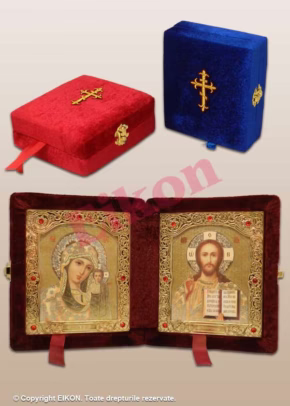 Складень двойной, бархат, малый