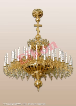 Chandelier 56 lights, 1 row, 28 arms