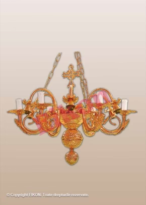 Alternative view of Policandru din bronz aurit, 12 brațe