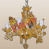 Паникадило, бронза, золочение,  5 рук