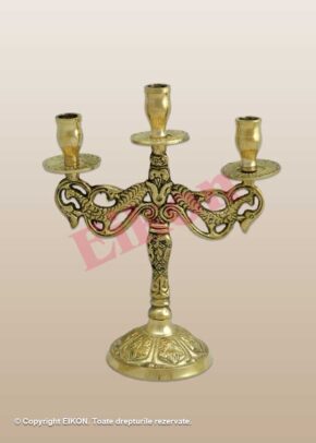 Candlestick. small, 3 candles