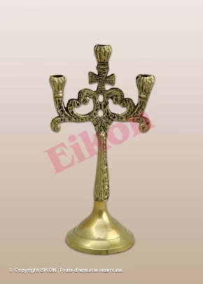 Alternative view of Candlestick. small, 3 candles