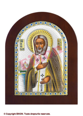 Icoană argintată – Sfântul Serafim de Sarov
