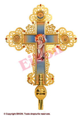 Alternative view of Cruce procesiune din alamă