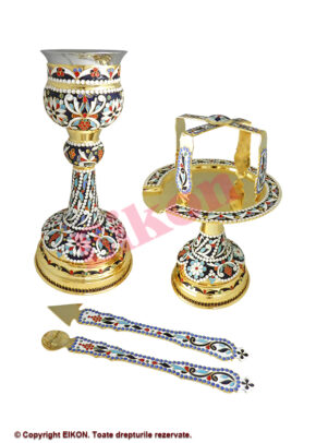 Set Sfinte Vase 0,35 L, aurit - Grecia
