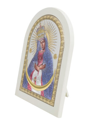 Icoană argintată Maica Domnului