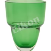 Pahar pentru candelă din sticlă verde