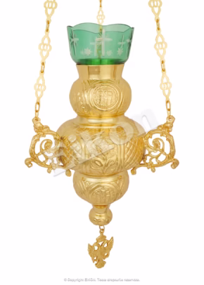 Candelă agățătoare aurită