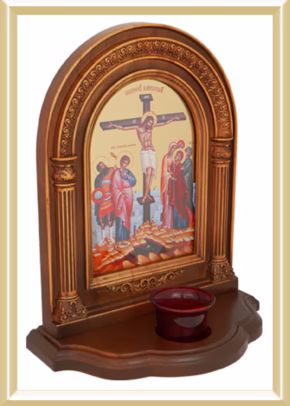 Icoane cu ramă și suport din lemn