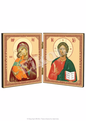 Diptic Maica Domnului și Mântuitorul - MDF