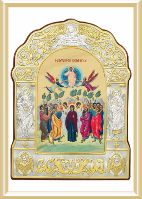 Icoane cu ramă argintată - 138x179 mm - 3800B