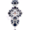 Cruce pectorală cu pietre albastre