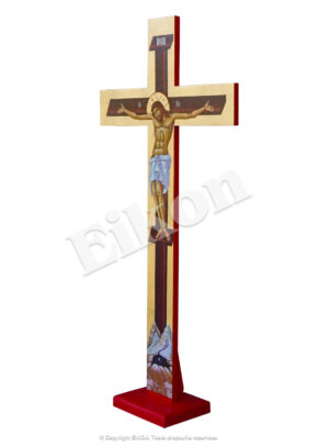 Alternative view of Cruce din lemn cu foiță aurie, pentru Altar - Troiță
