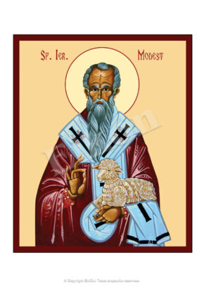 Sfântul Ierarh Modest, Patriarhul Ierusalimului