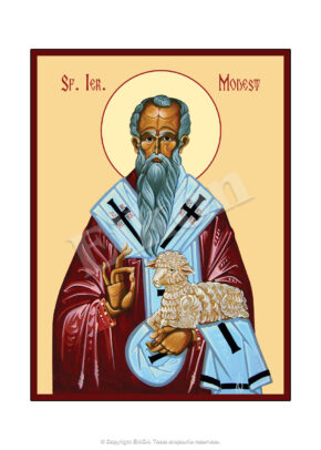 Sfântul Ierarh Modest, Patriarhul Ierusalimului
