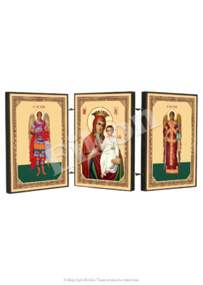 Triptic MDF – Maica Domnului Axionița și Sf. Arhangheli