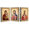 Triptic MDF - Maica Domnului, Iisus Hristos și Sf. Nicolae