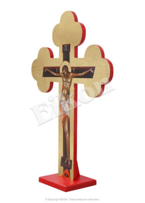 Alternative view of Cruce din lemn cu foiță aurie, pentru Altar - Troiță