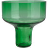 pahar pentru candelă din sticlă verde, suflată manual,