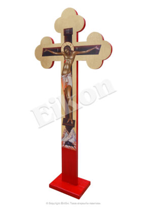 Alternative view of Cruce din lemn cu foiță aurie, pentru Altar - Troiță
