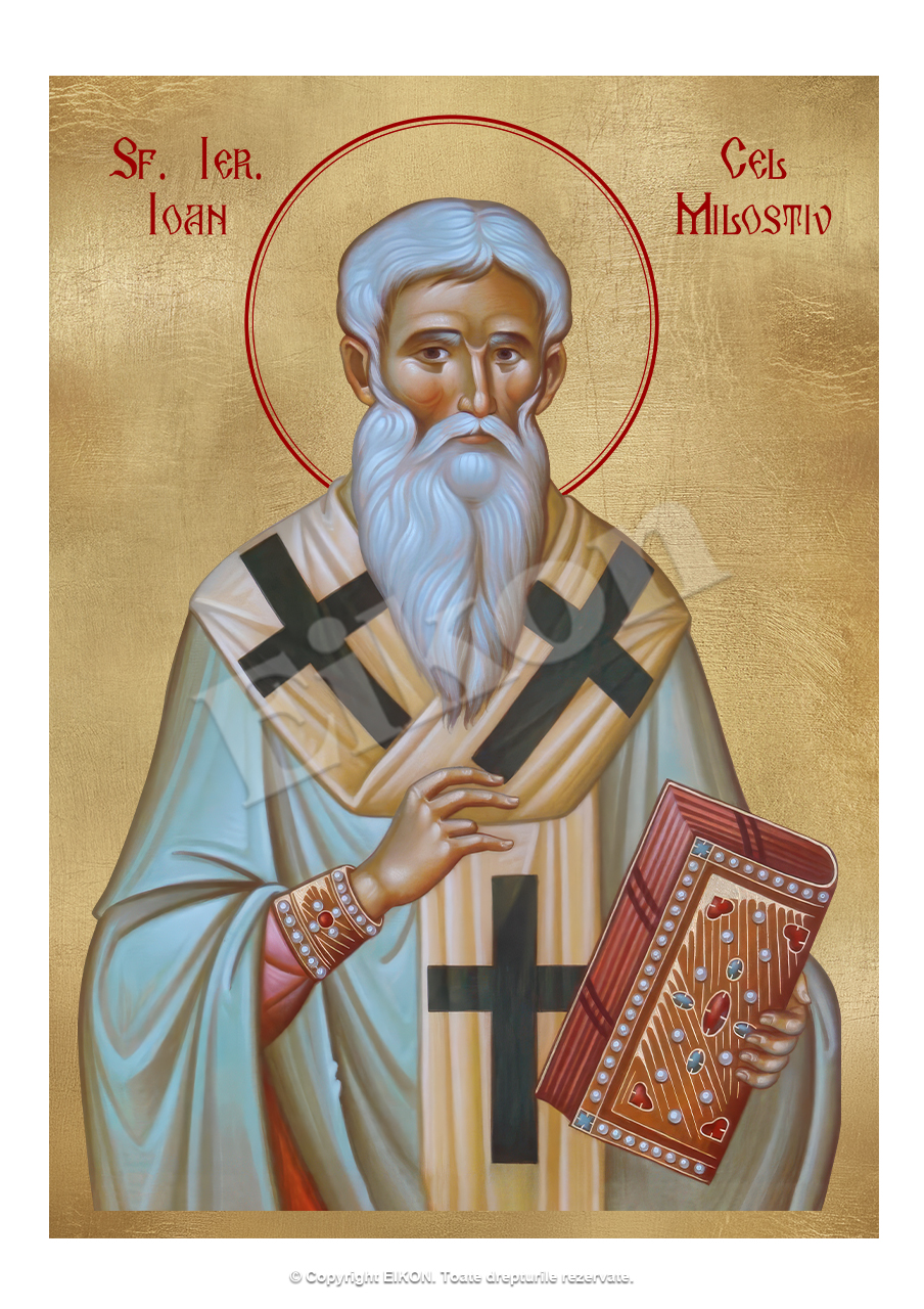 Icoană Sfântul Ierarh Ioan cel Milostiv