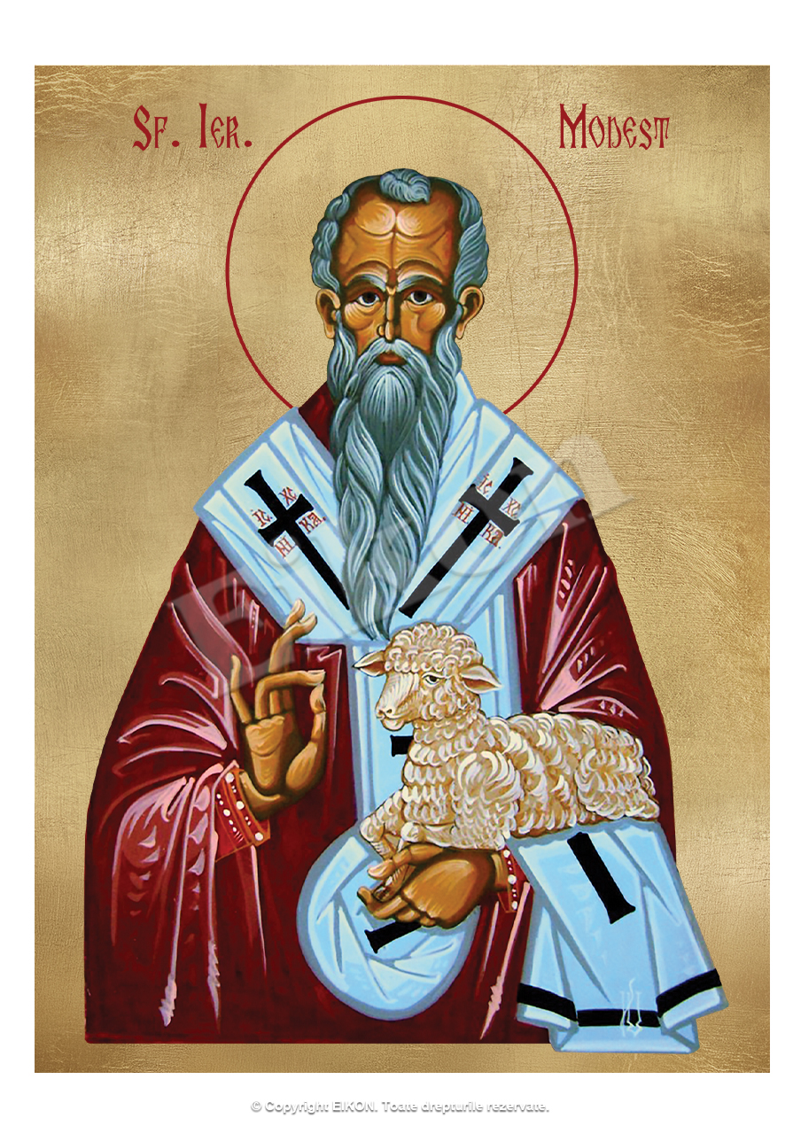 Sfântul Ierarh Modest, Patriarhul Ierusalimului