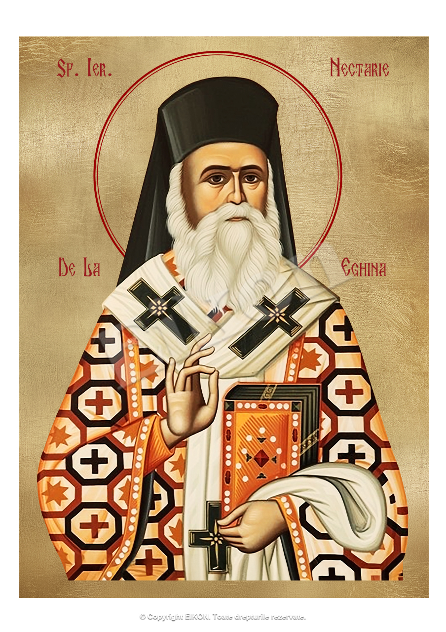Icoană Sf. Ier. Nectarie Taumaturgul de la Eghina