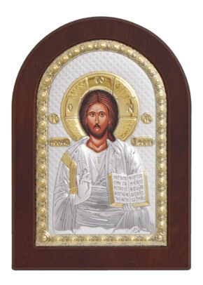 Icoană argintată – Iisus Hristos
