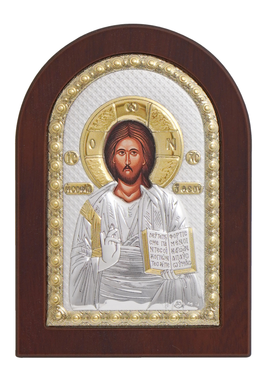 Icoană argintată Iisus Hristos 1 - EIKON Icoană argintată – Iisus Hristos