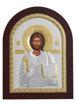 Icoană argintată – Iisus Hristos