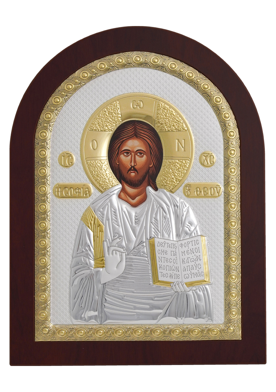 Icoană argintată Iisus Hristos 1 - EIKON Icoană argintată – Iisus Hristos