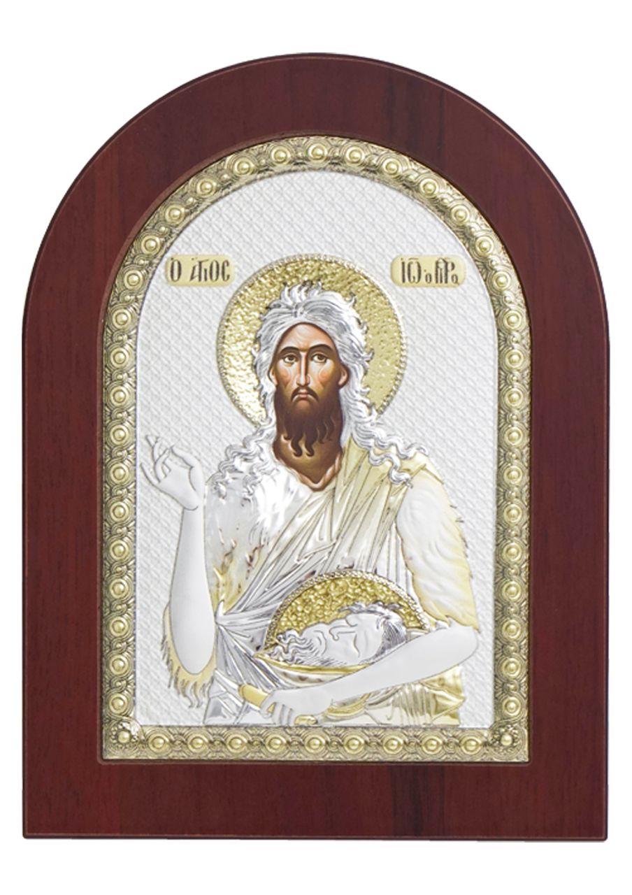 Icoană argintată Sf. Ioan Botezătorul (Tăierea Capului) 1 - EIKON Icoană argintată Sf. Ioan Botezătorul (Tăierea Capului)