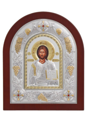 Icoană argintată – Iisus Hristos