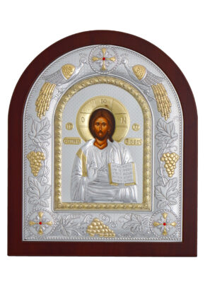 Icoană argintată – Iisus Hristos