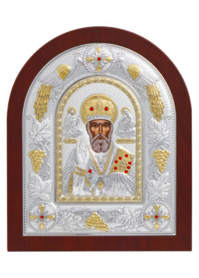 Icoană argintată Sfântul Ierarh Nicolae
