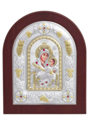 Icoană argintată – Maica Domnului