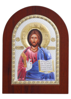 Icoană argintată Iisus Hristos