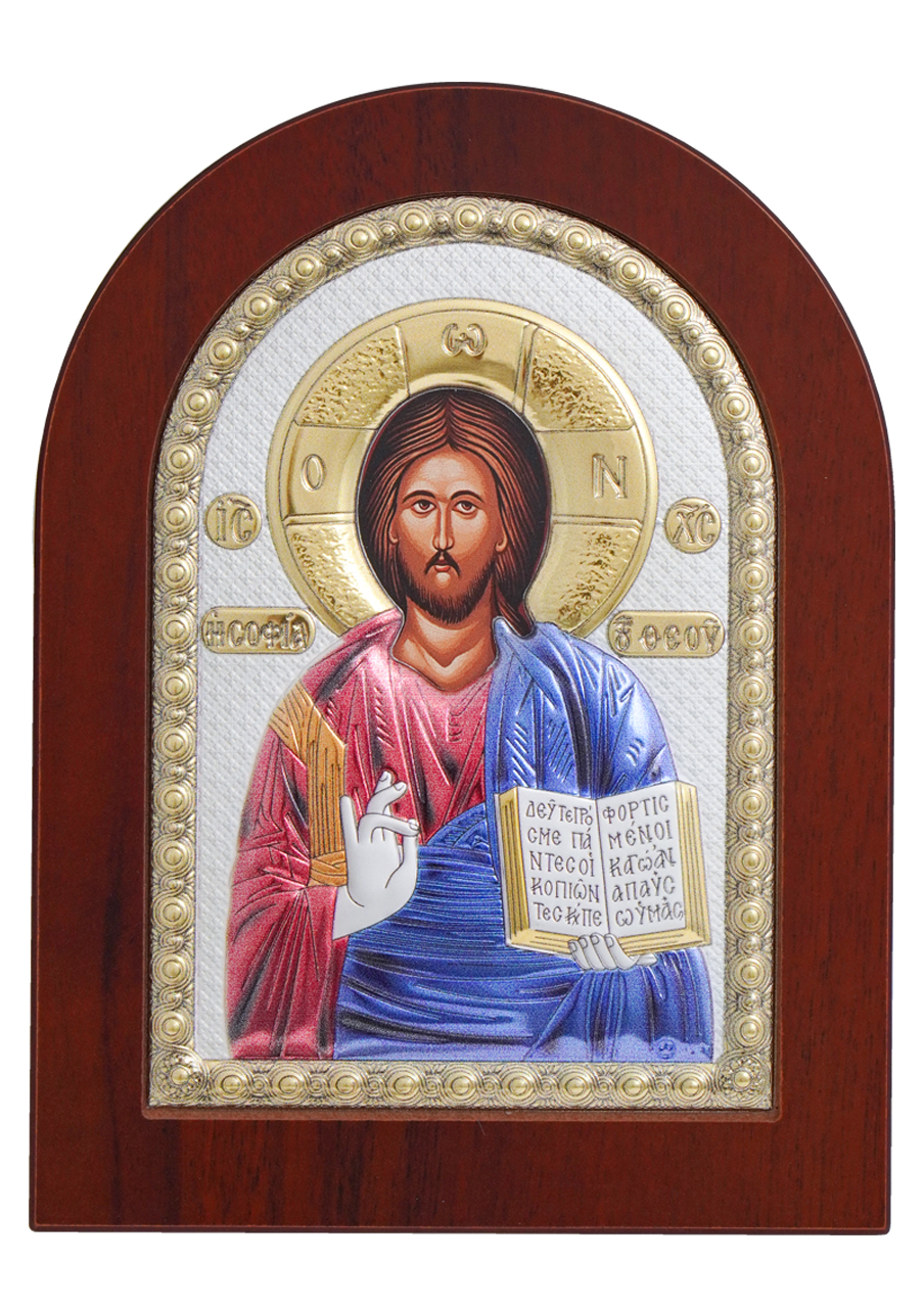 Icoană argintată Iisus Hristos