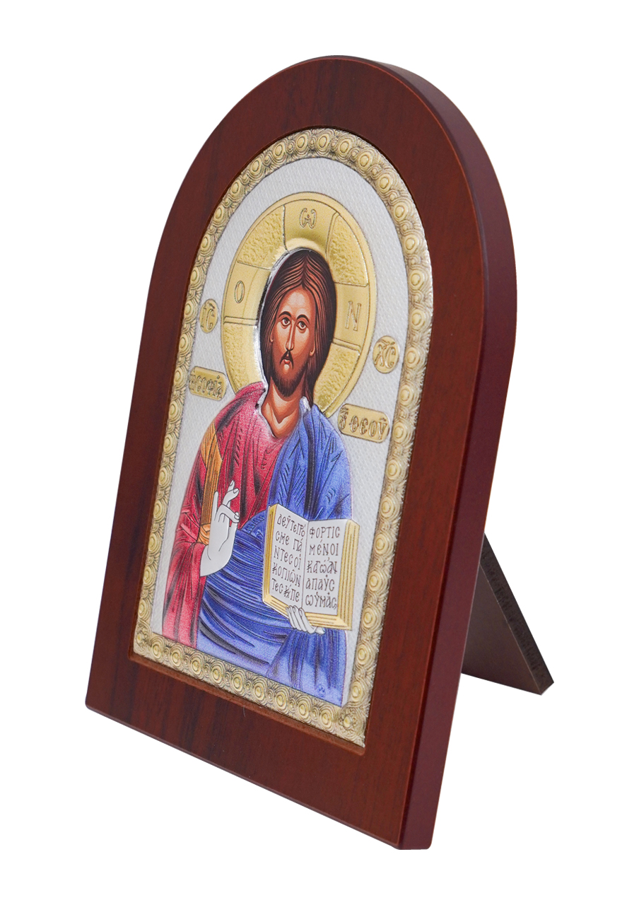 Icoană argintată Iisus Hristos