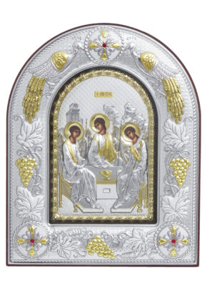 Icoană argintată Sfânta Treime