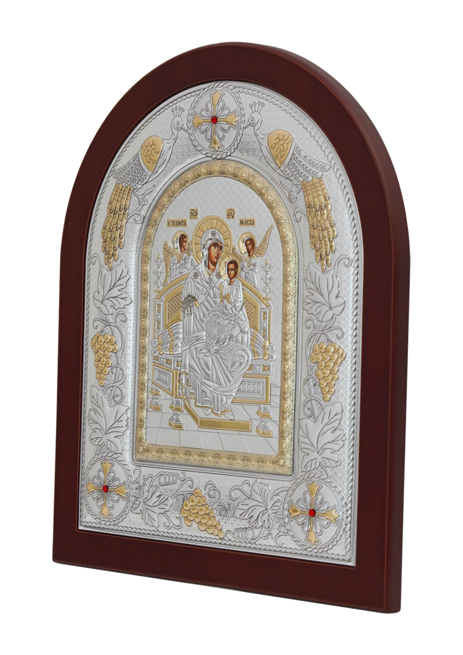Icoană argintată – Maica Domnului