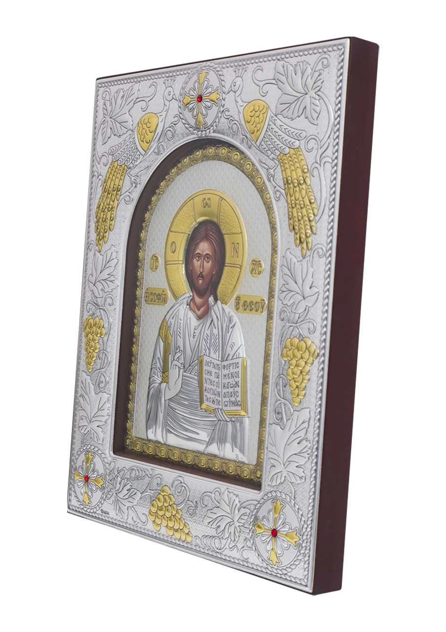 Icoană argintată Iisus Hristos 2 - EIKON Icoană argintată Iisus Hristos