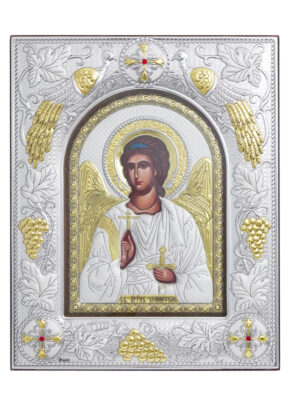 Icoană argintată Sfântul Arhanghel Mihail