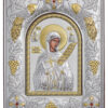 Icoană argintată – Sfânta Cuvioasă Parascheva.