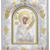 Icoană argintată – Sfânta Cuvioasă Parascheva.