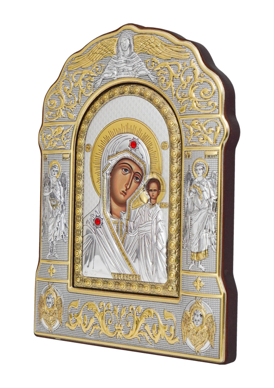 Icoană argintată – Maica Domnului
